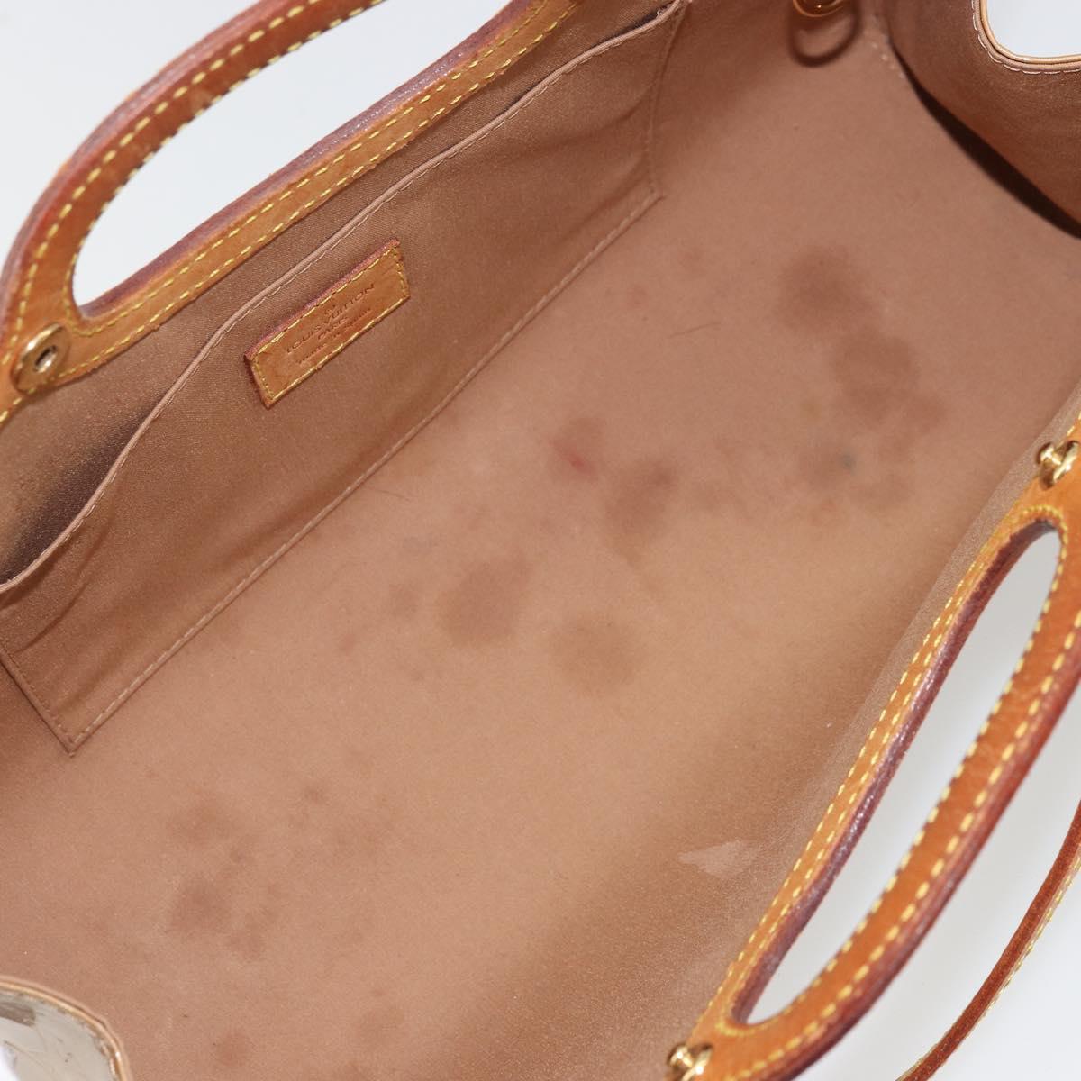 LOUIS VUITTON Monogram Vernis Roxbury Drive Bag 2Way Noisette M91372 Auth 175820