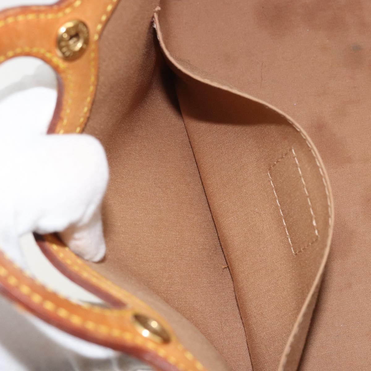 LOUIS VUITTON Monogram Vernis Roxbury Drive Bag 2Way Noisette M91372 Auth 175820