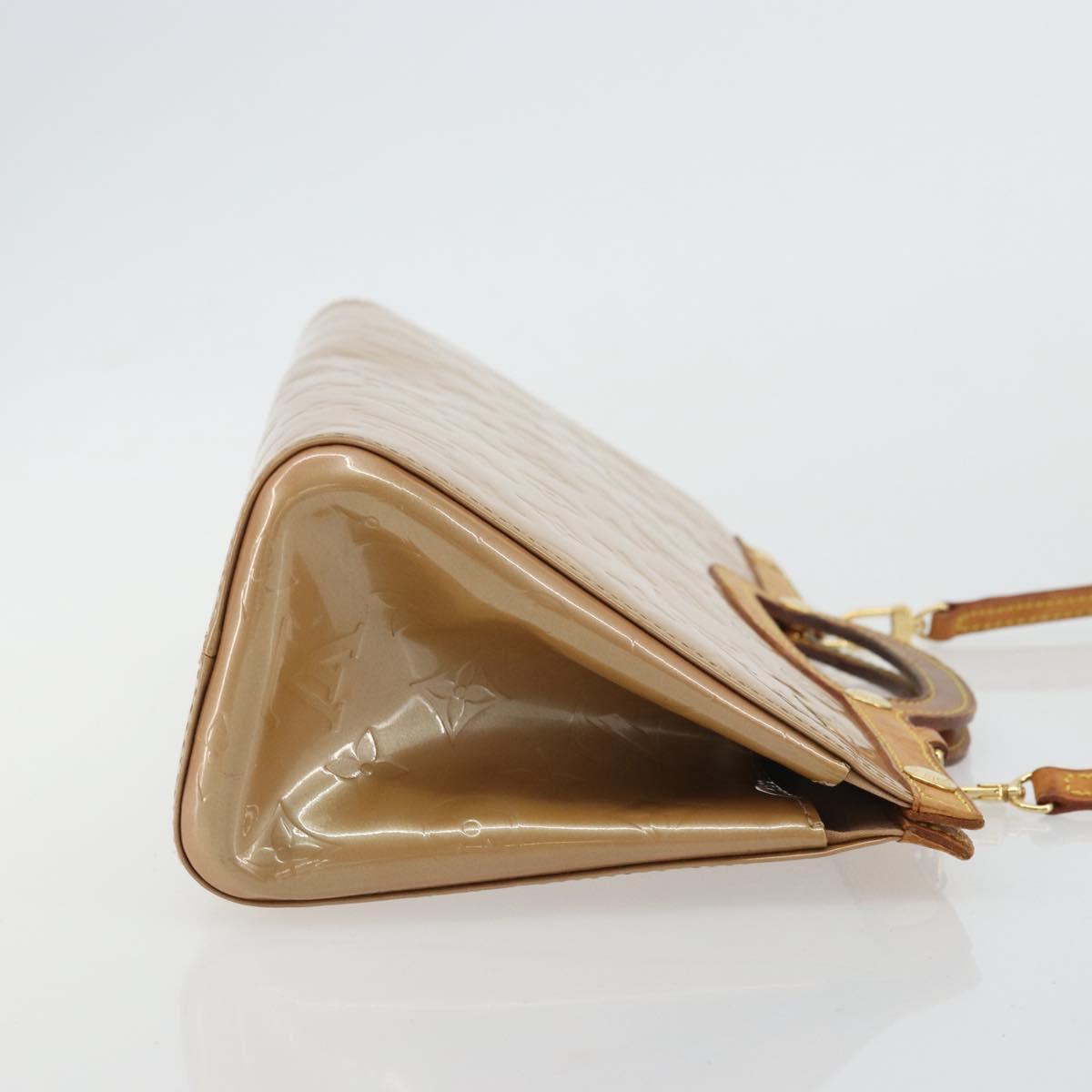 LOUIS VUITTON Monogram Vernis Roxbury Drive Bag 2Way Noisette M91372 Auth 175820