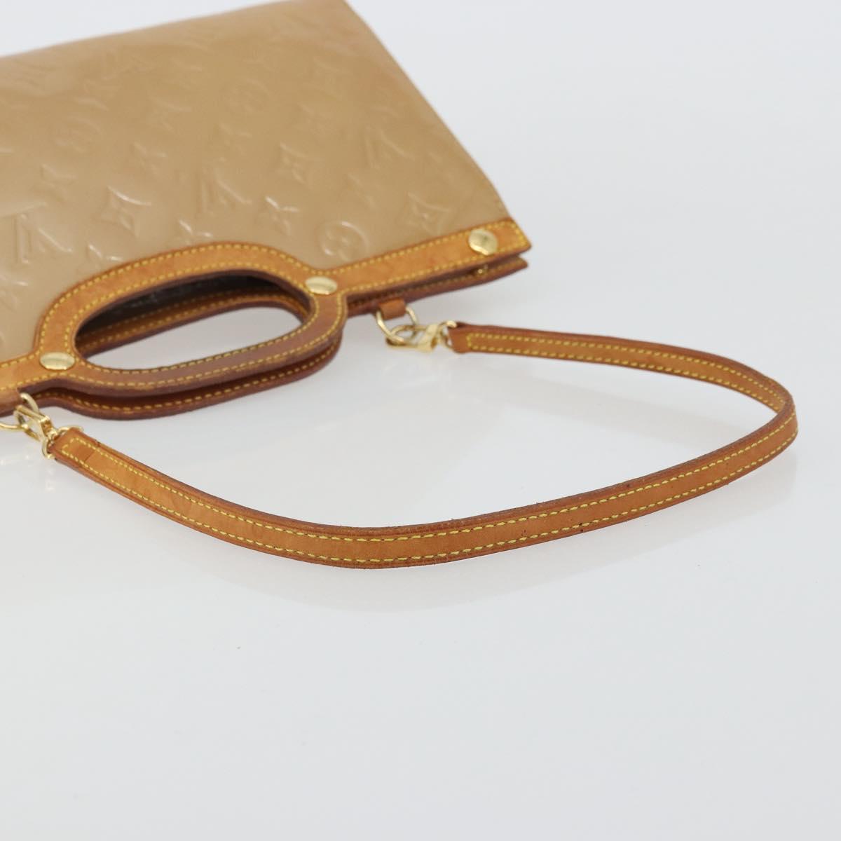 LOUIS VUITTON Monogram Vernis Roxbury Drive Bag 2Way Noisette M91372 Auth 175820