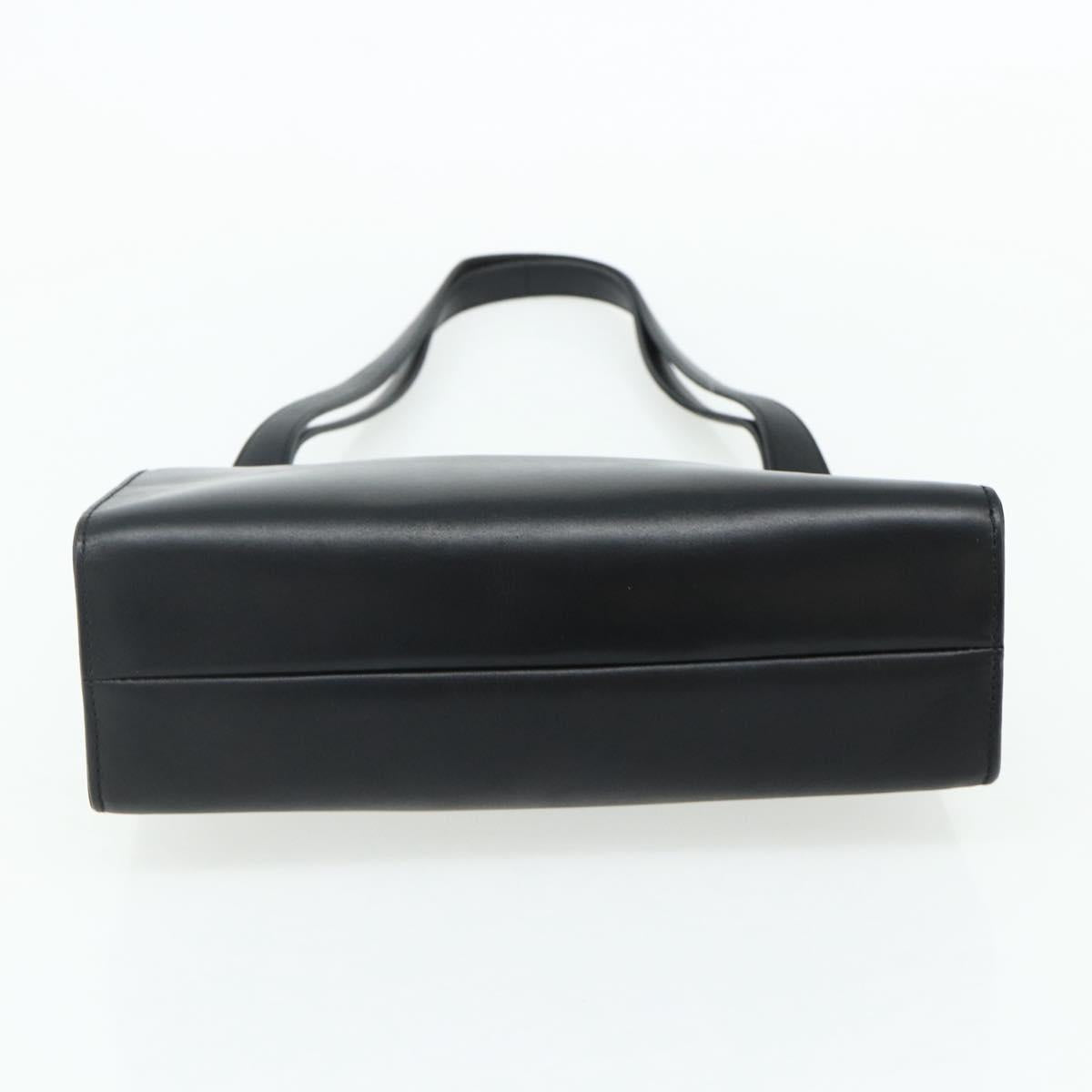 GUCCI Shoulder Bag Leather Black Silver 001 3043 Auth 175847