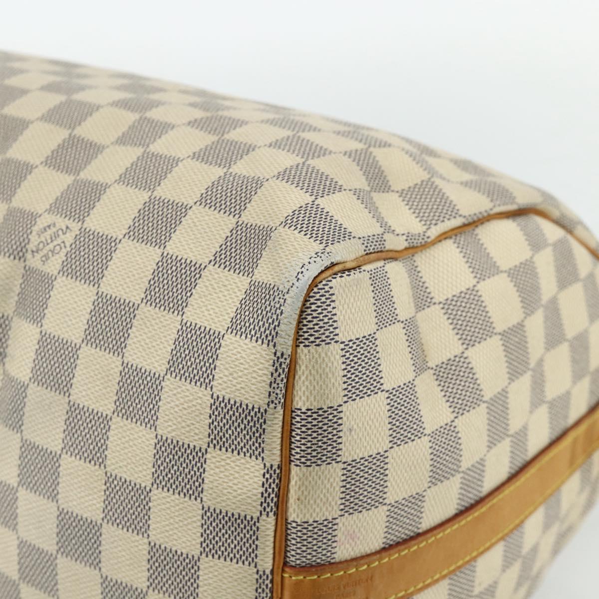 LOUIS VUITTON Damier Azur Speedy Bandouliere 35 Hand Bag N41372 LV Auth 175852