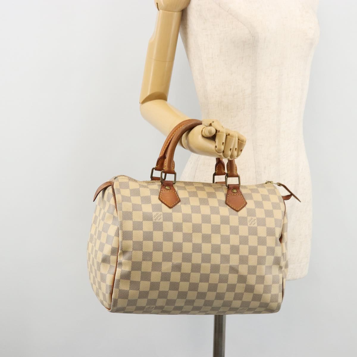 LOUIS VUITTON Damier Azur Speedy 30 Hand Bag N41533 LV Auth 175865A