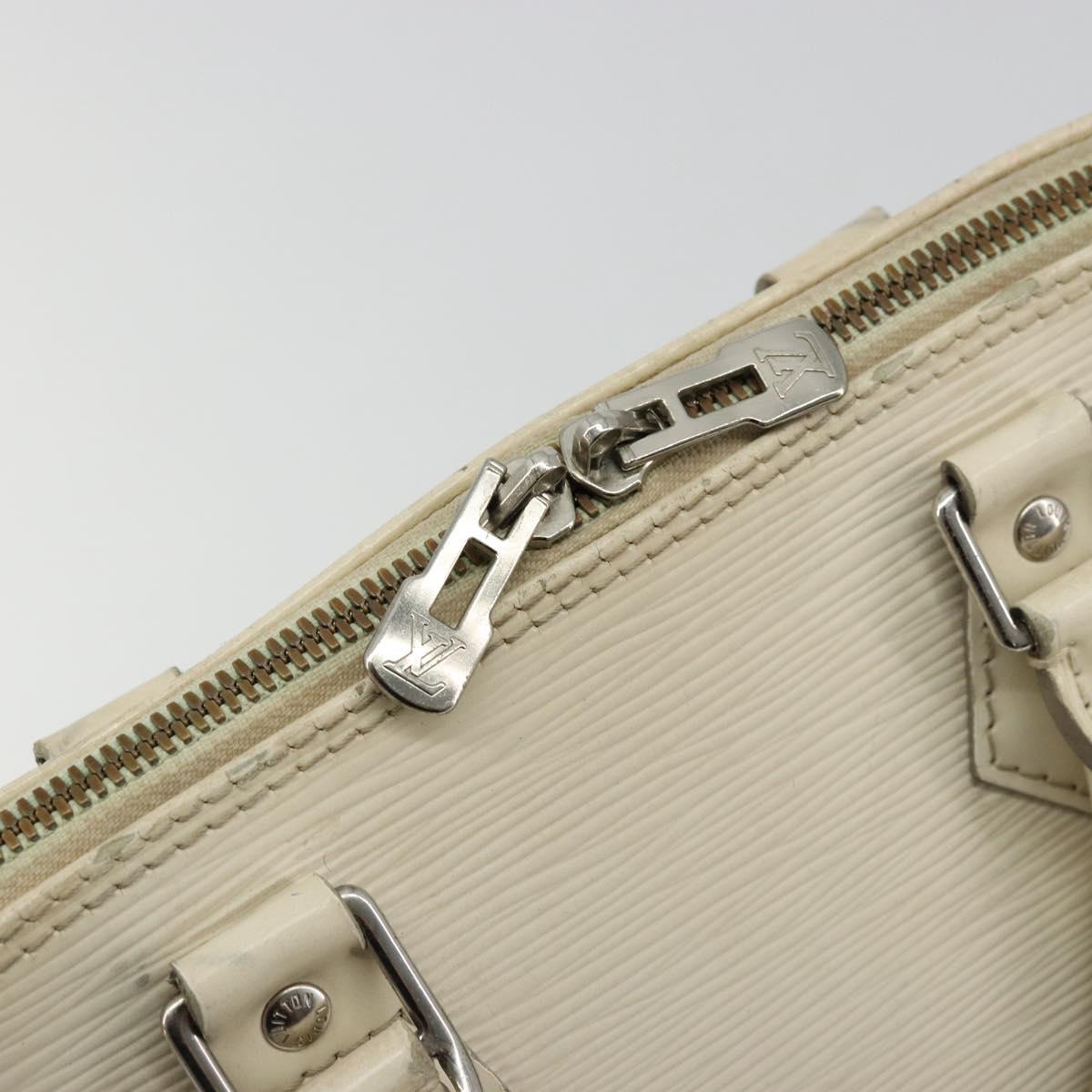 LOUIS VUITTON Epi Alma Hand Bag White Yvoire M4030J LV Auth 175869
