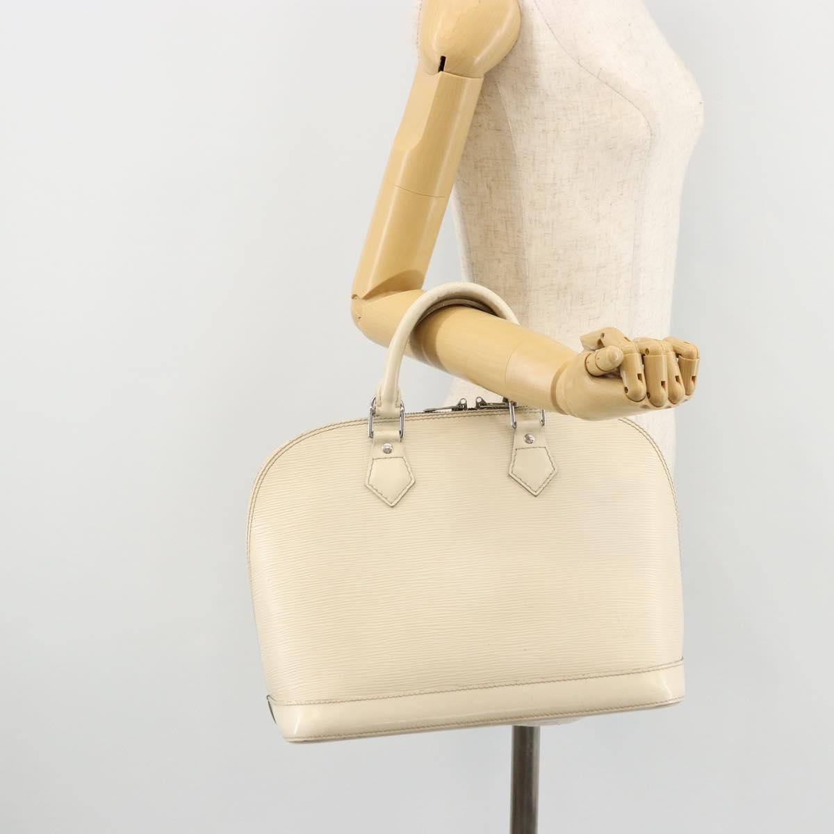 LOUIS VUITTON Epi Alma Hand Bag White Yvoire M4030J LV Auth 175869