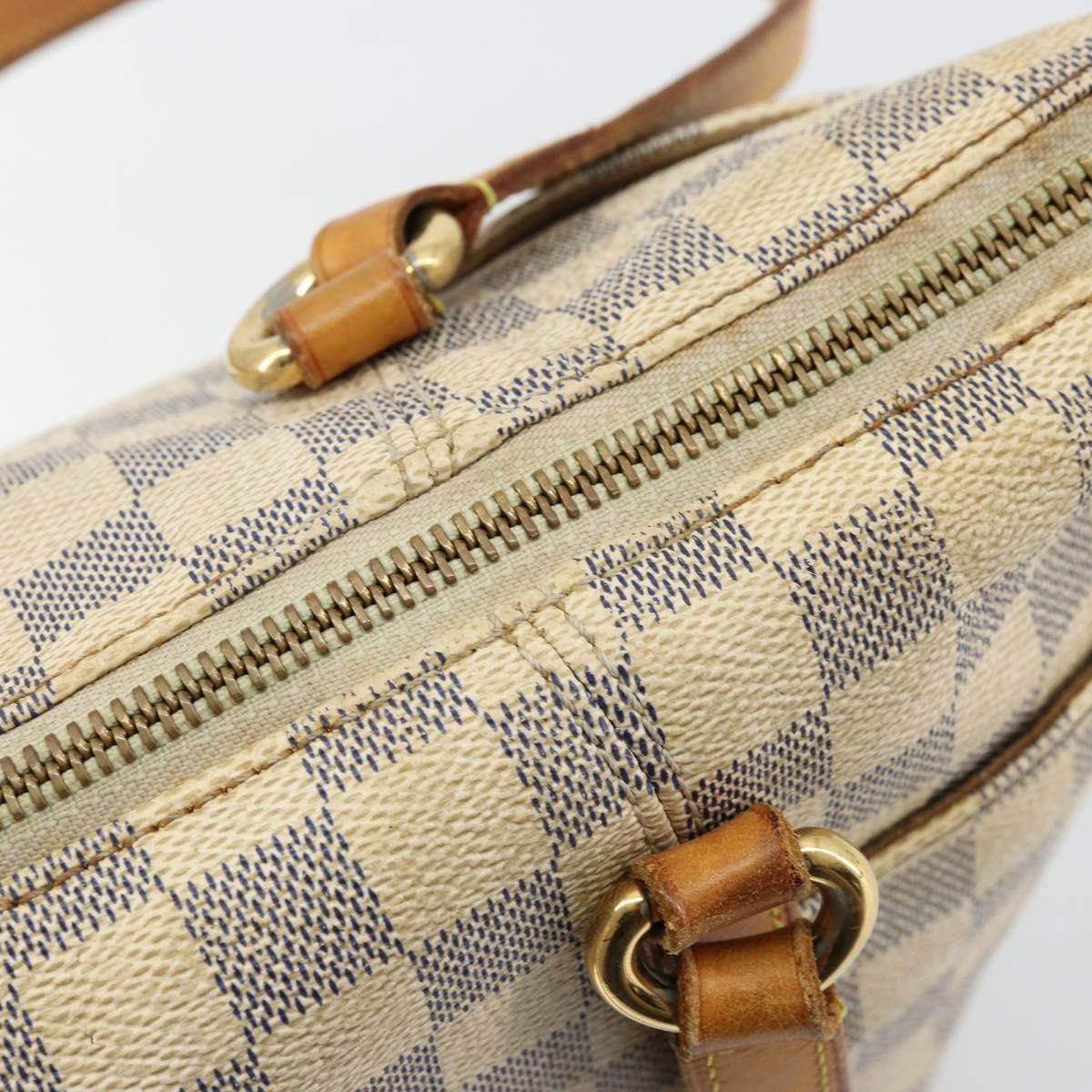 LOUIS VUITTON Damier Azur Totally PM Tote Bag N41280 LV Auth 175875