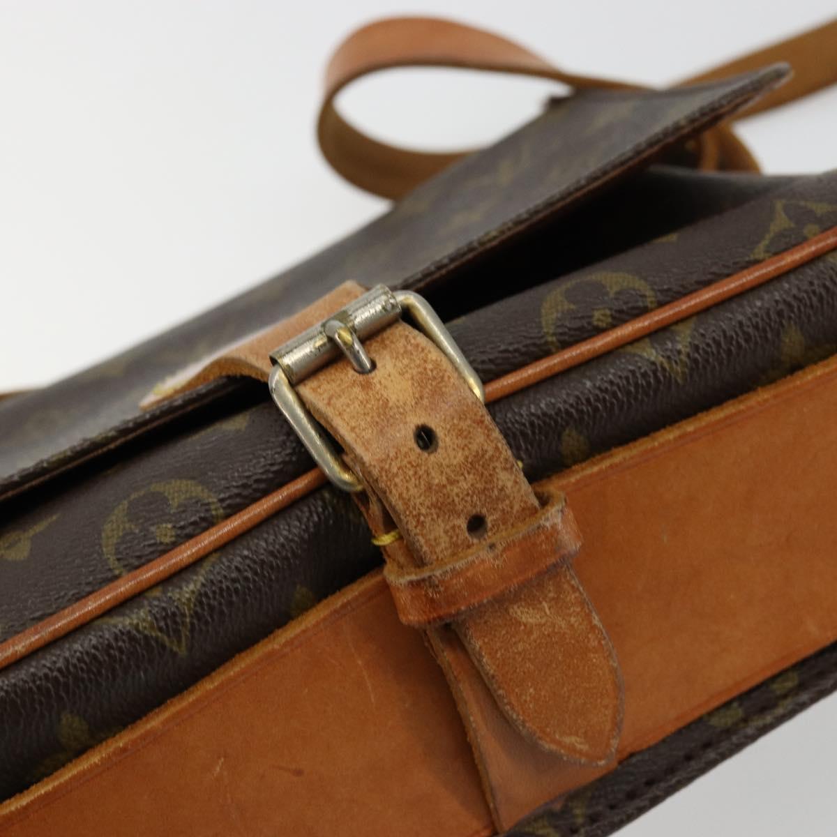 LOUIS VUITTON Monogram Cartouchiere MM Shoulder Bag M51253 LV Auth 175906