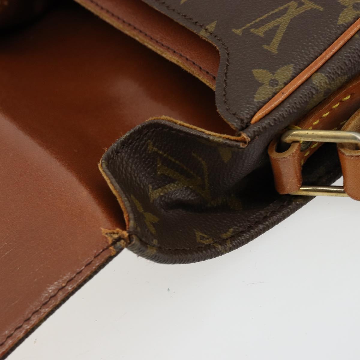 LOUIS VUITTON Monogram Cartouchiere MM Shoulder Bag M51253 LV Auth 175906