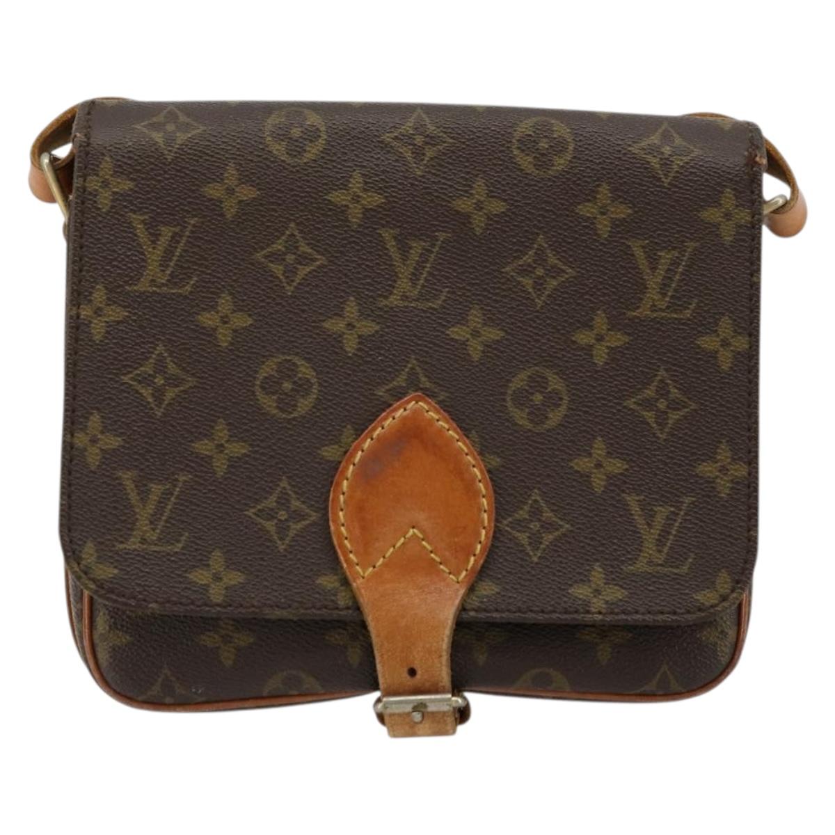 LOUIS VUITTON Monogram Cartouchiere MM Shoulder Bag M51253 LV Auth 175906