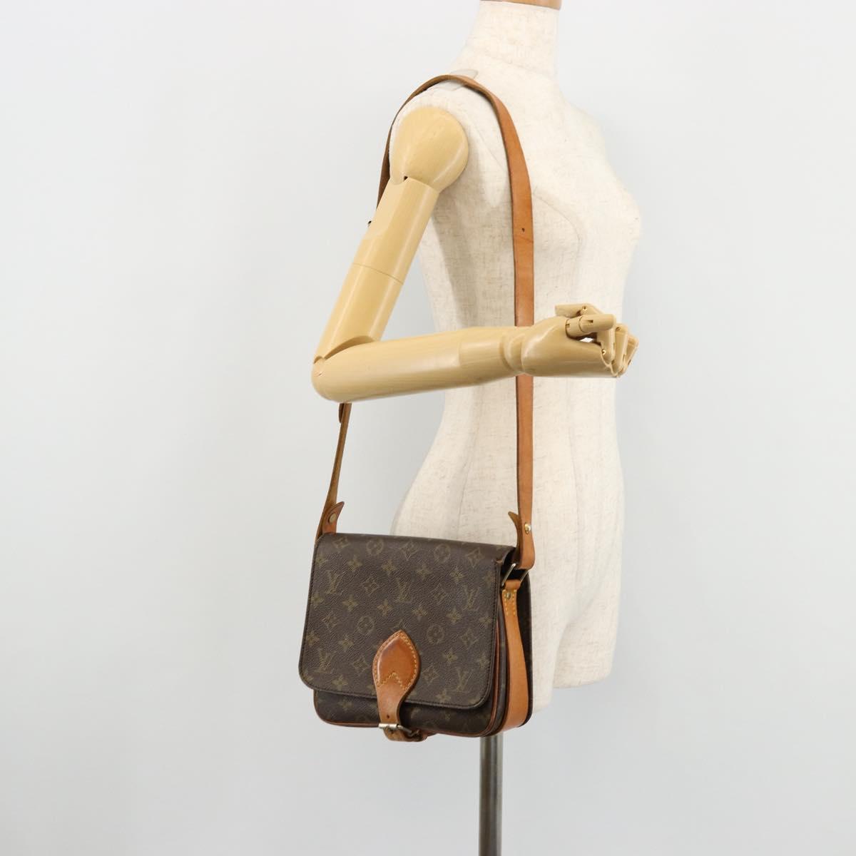 LOUIS VUITTON Monogram Cartouchiere MM Shoulder Bag M51253 LV Auth 175906