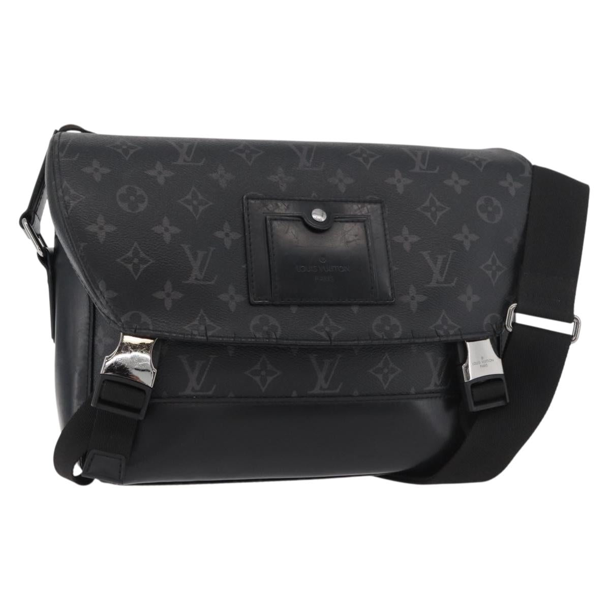 LOUIS VUITTON Monogram Eclipse Messenger Voyage PM Bag M40511 LV Auth 175908