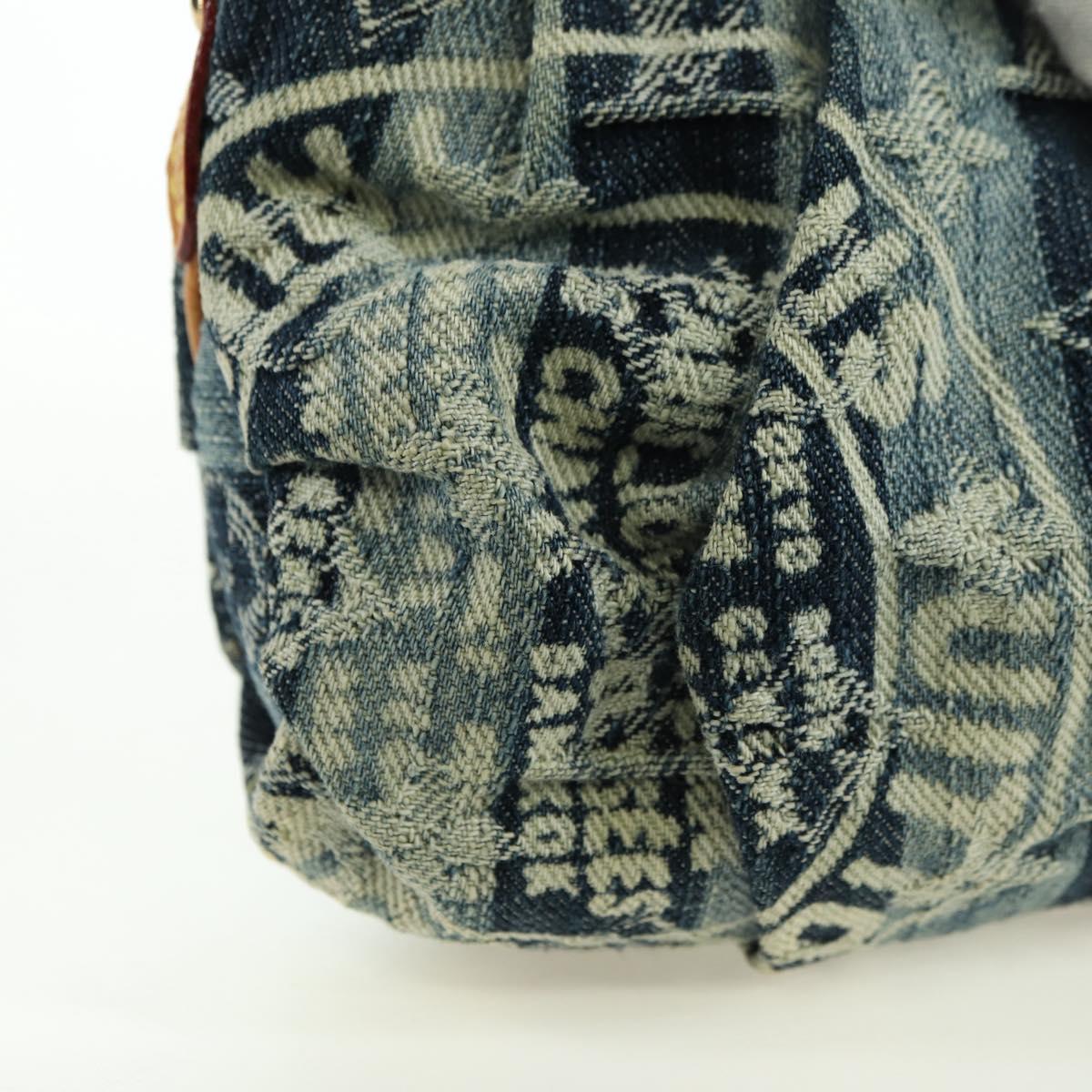 LOUIS VUITTON Monogram Denim Trousse Leie Pouch Blue M95335 LV Auth 175930SAV