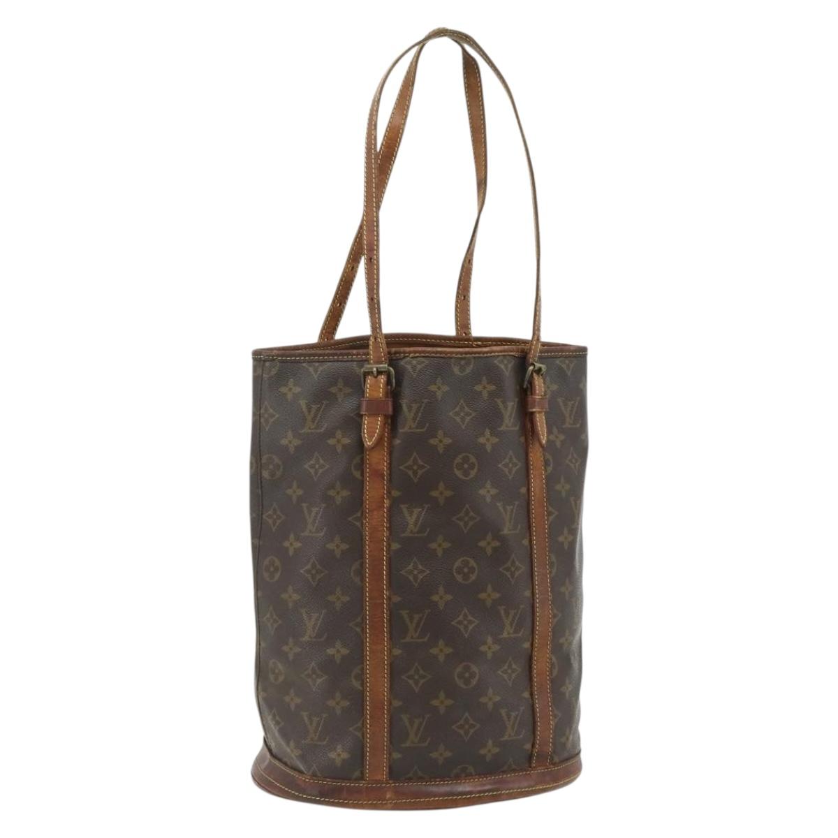 LOUIS VUITTON Monogram Bucket GM Shoulder Bag M42236 LV Auth 175936