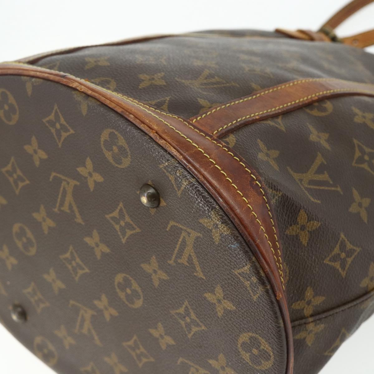 LOUIS VUITTON Monogram Bucket GM Shoulder Bag M42236 LV Auth 175936