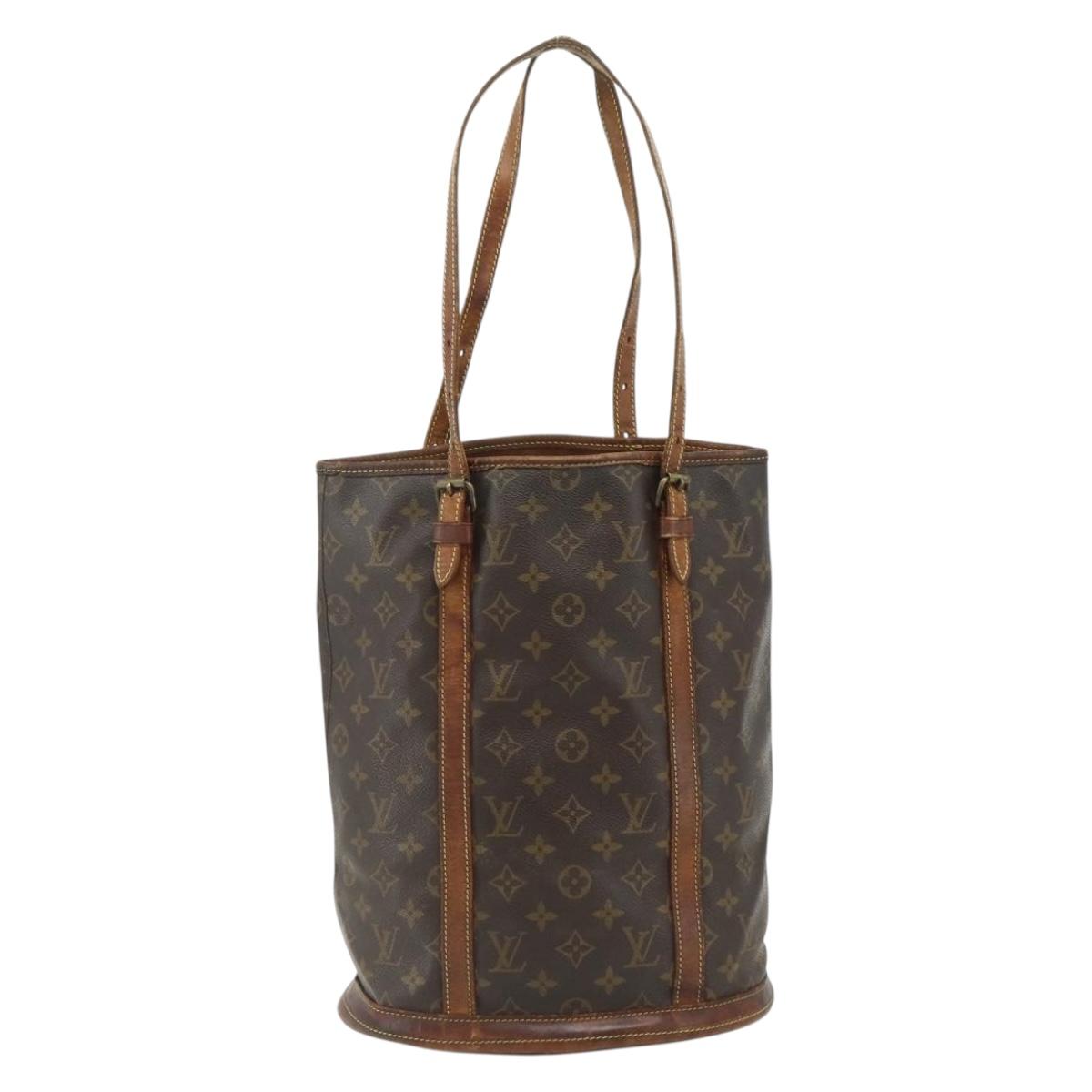 LOUIS VUITTON Monogram Bucket GM Shoulder Bag M42236 LV Auth 175936