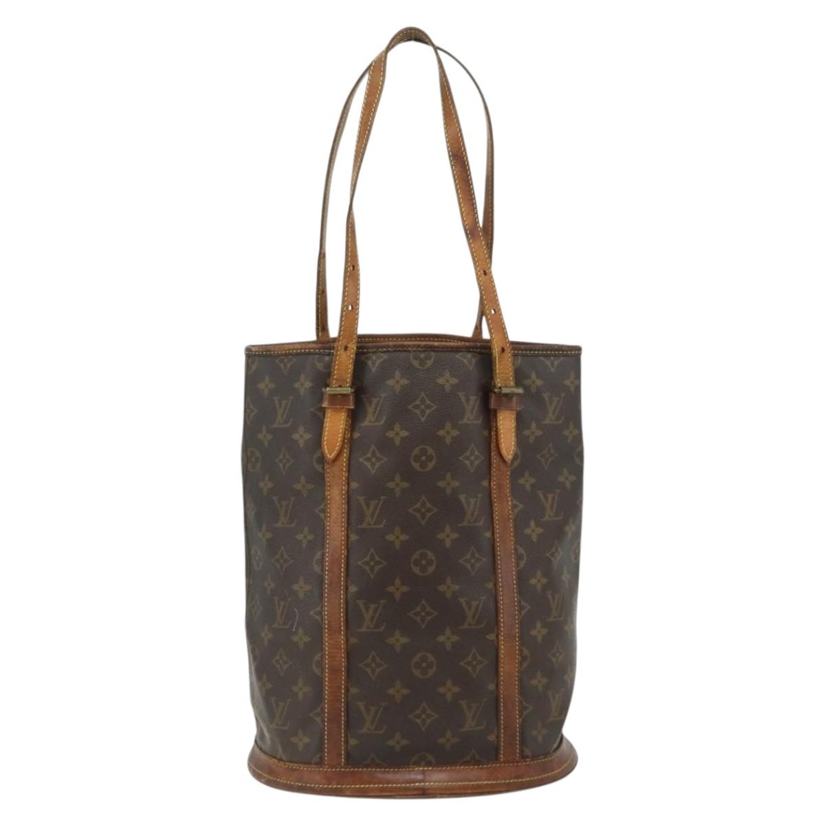 LOUIS VUITTON Monogram Bucket GM Shoulder Bag M42236 LV Auth 175936