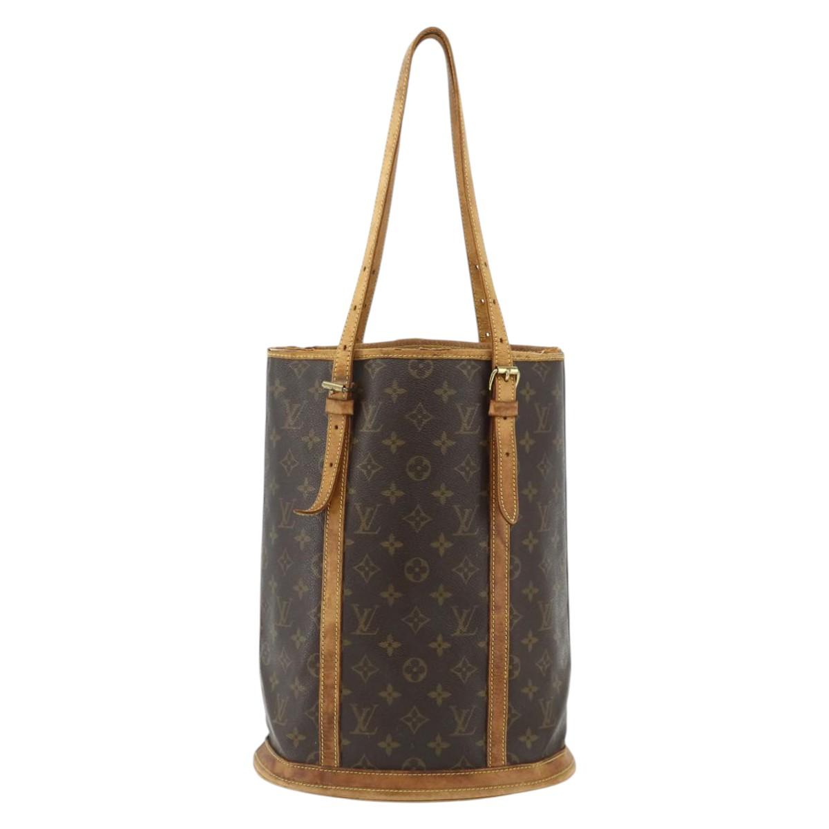 LOUIS VUITTON Monogram Bucket GM Shoulder Bag M42236 LV Auth 175952