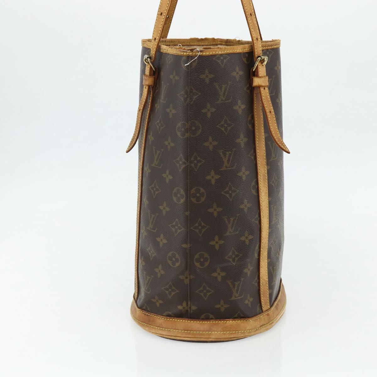 LOUIS VUITTON Monogram Bucket GM Shoulder Bag M42236 LV Auth 175952