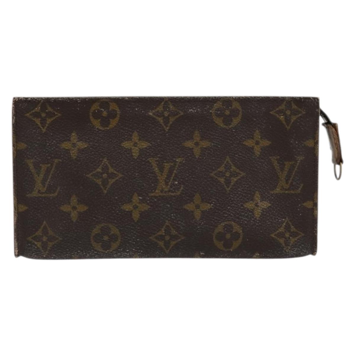 LOUIS VUITTON Monogram Bucket GM Accessory Pouch LV Auth 175953