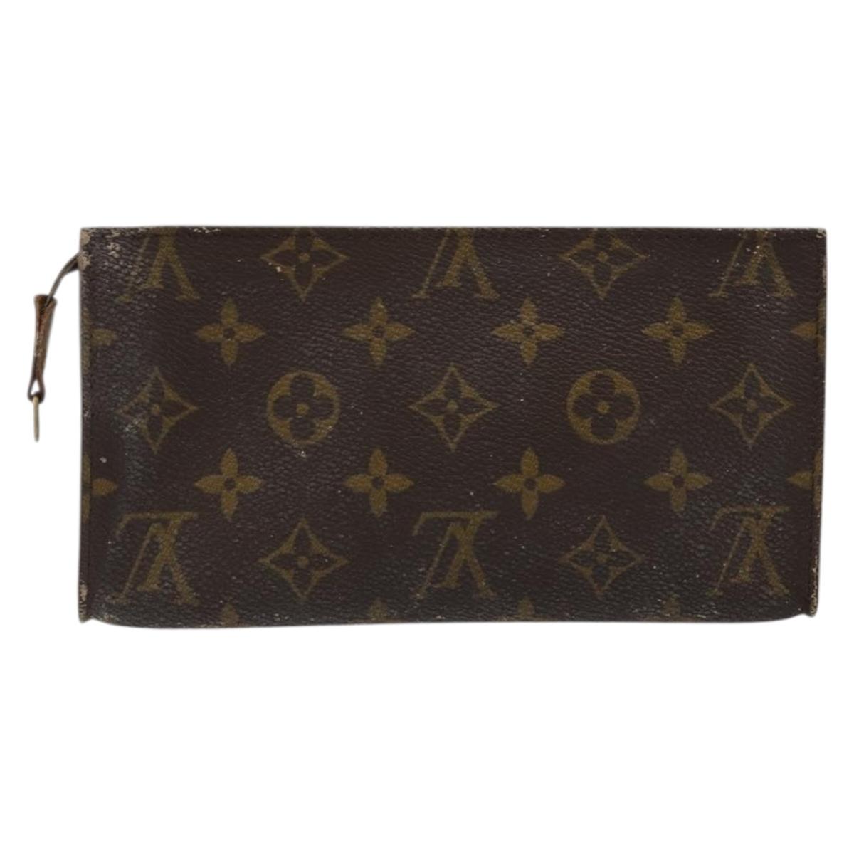 LOUIS VUITTON Monogram Bucket GM Accessory Pouch LV Auth 175953