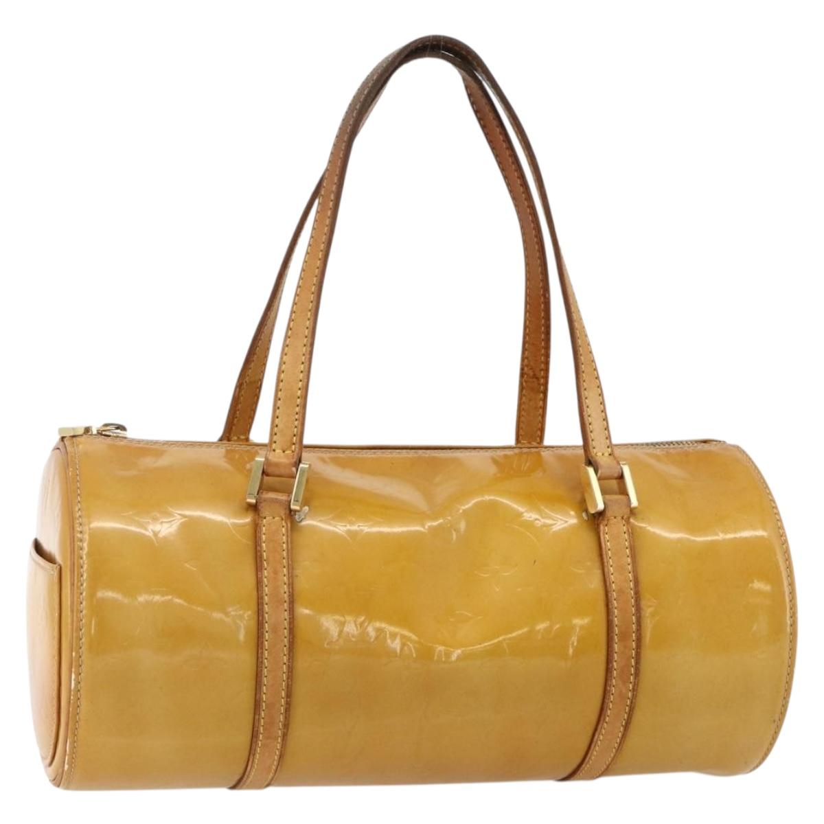 LOUIS VUITTON Monogram Vernis Bedford Hand Bag Beige M91006 LV Auth 175968