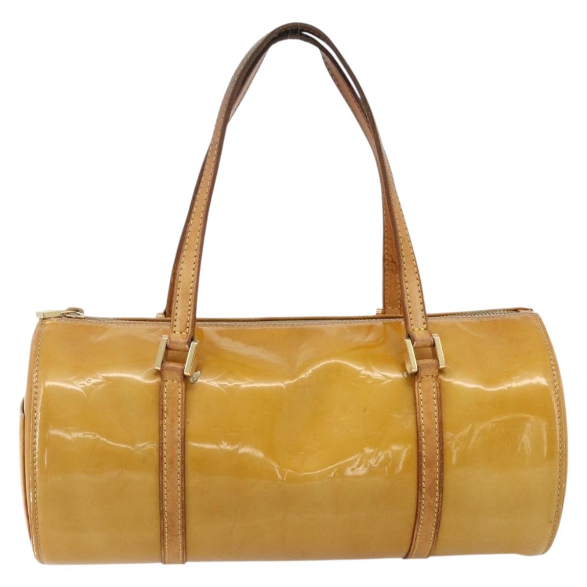 LOUIS VUITTON Monogram Vernis Bedford Hand Bag Beige M91006 LV Auth 175968