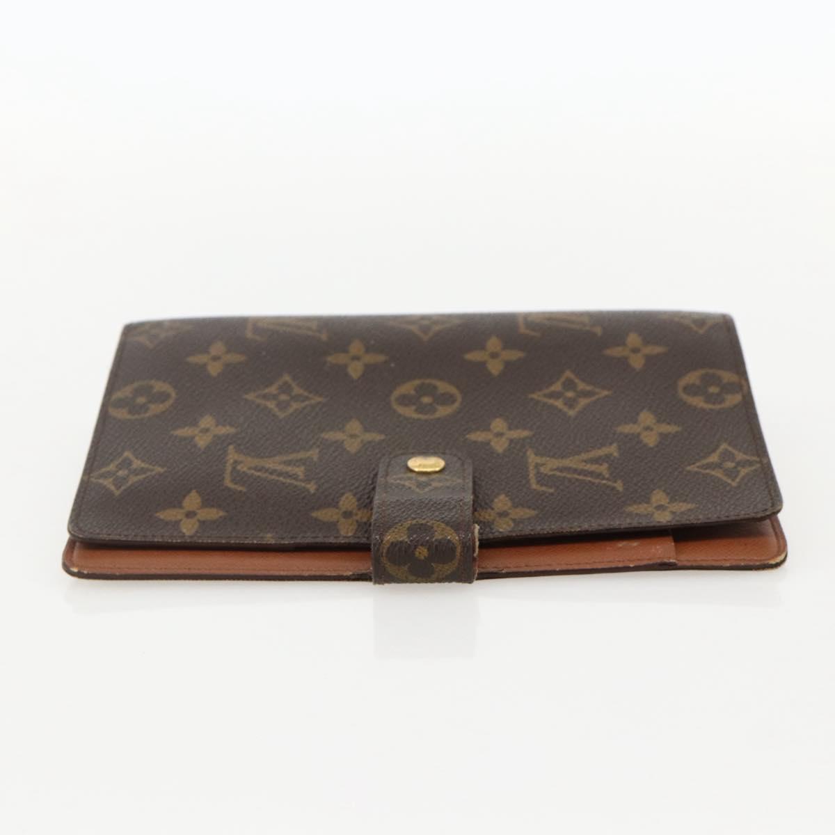 LOUIS VUITTON Monogram Agenda MM Day Planner Cover R20105 LV Auth 175981