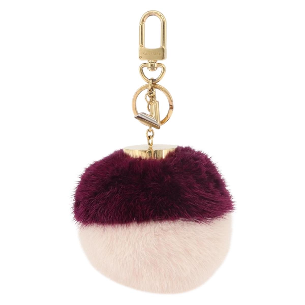 LOUIS VUITTON Bubble Duo Charm Fur Bordeaux M00018 LV Auth 175989A