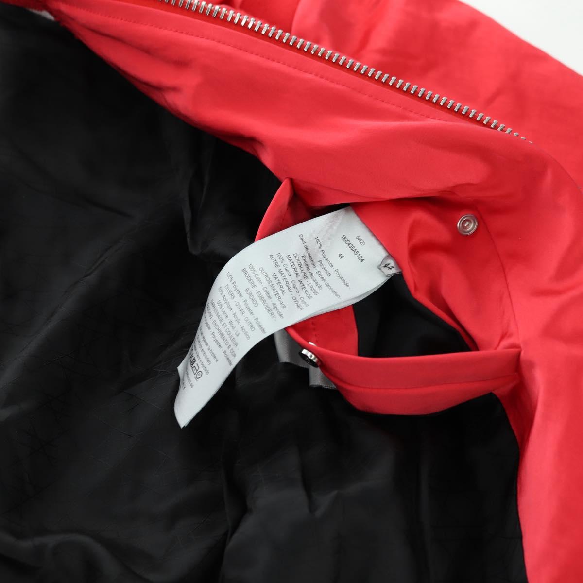 Christian Dior Bomber jacket Shawn Stussy Collaboration Nylon Red Auth 175991SM