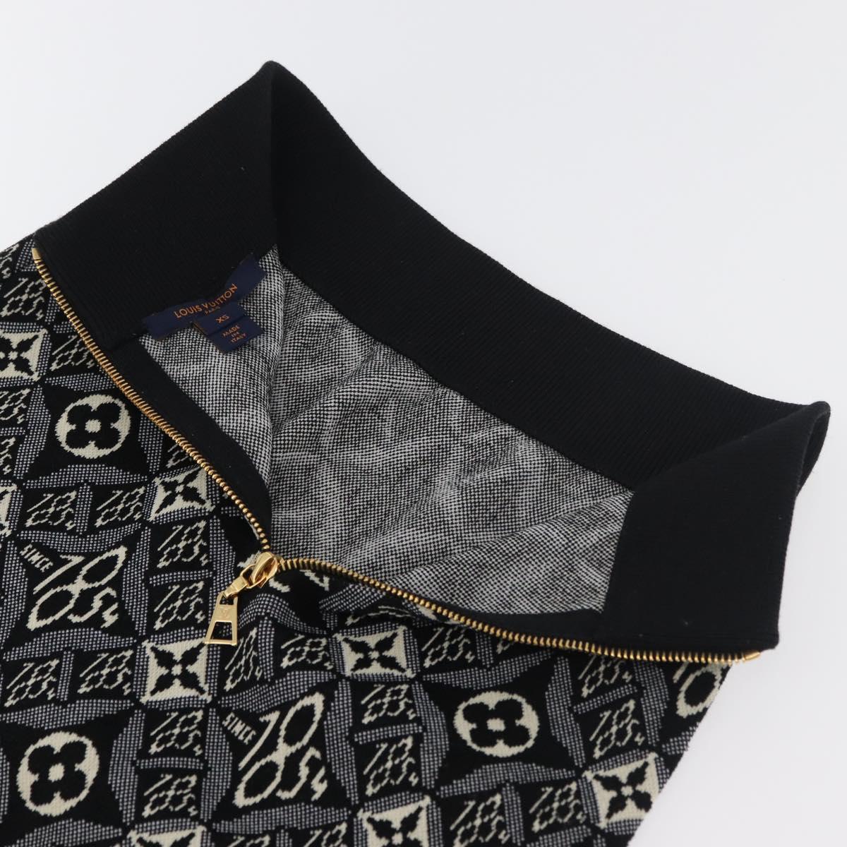 LOUIS VUITTON Pre Owned 1854 Print Knit Skirt Navy LV Auth 175993A