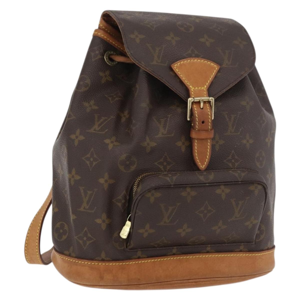 LOUIS VUITTON Monogram Montsouris MM Backpack M51136 LV Auth 176013