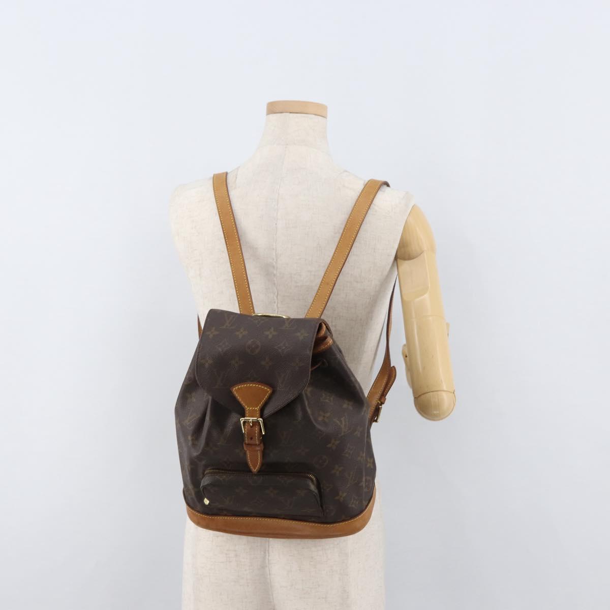 LOUIS VUITTON Monogram Montsouris MM Backpack M51136 LV Auth 176013