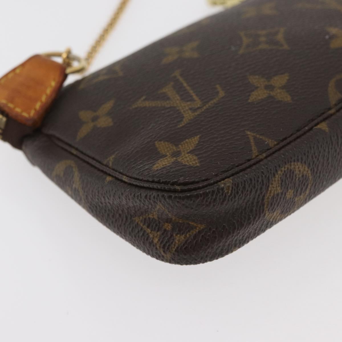 LOUIS VUITTON Monogram Mini Pochette Accessoires Pouch M58009 LV Auth 176073