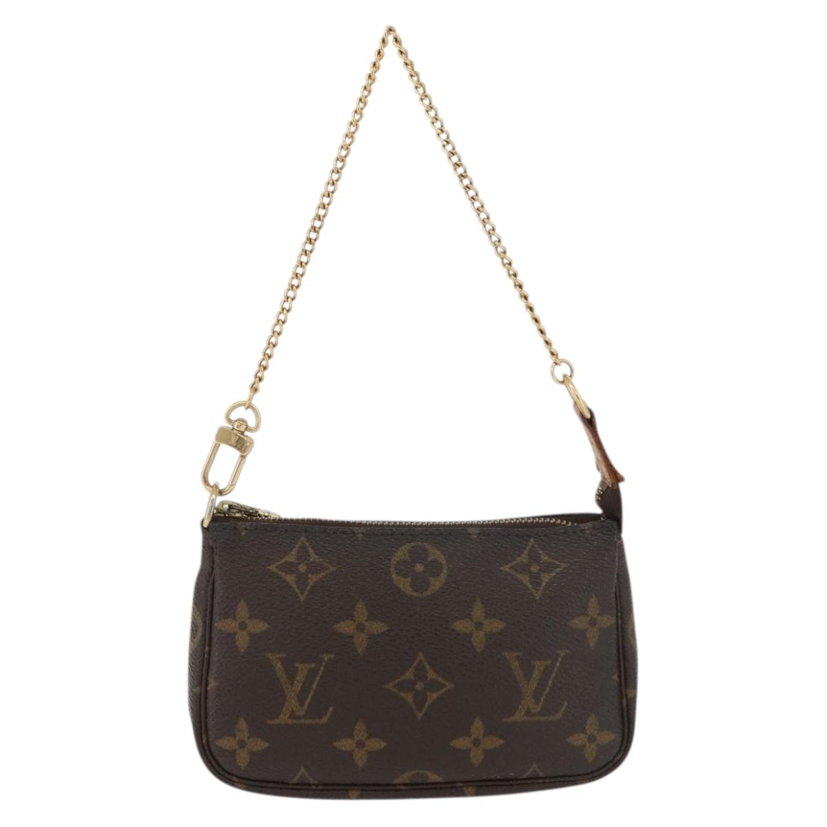 LOUIS VUITTON Monogram Mini Pochette Accessoires Pouch M58009 LV Auth 176073