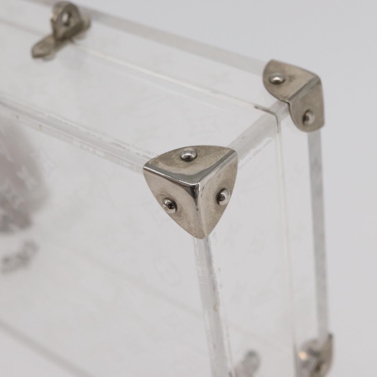 LOUIS VUITTON Monogram Love Message Mini Trunk plastic Clear M99079 Auth 176089