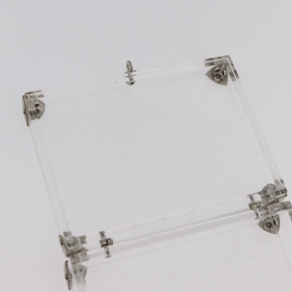 LOUIS VUITTON Monogram Love Message Mini Trunk plastic Clear M99079 Auth 176089