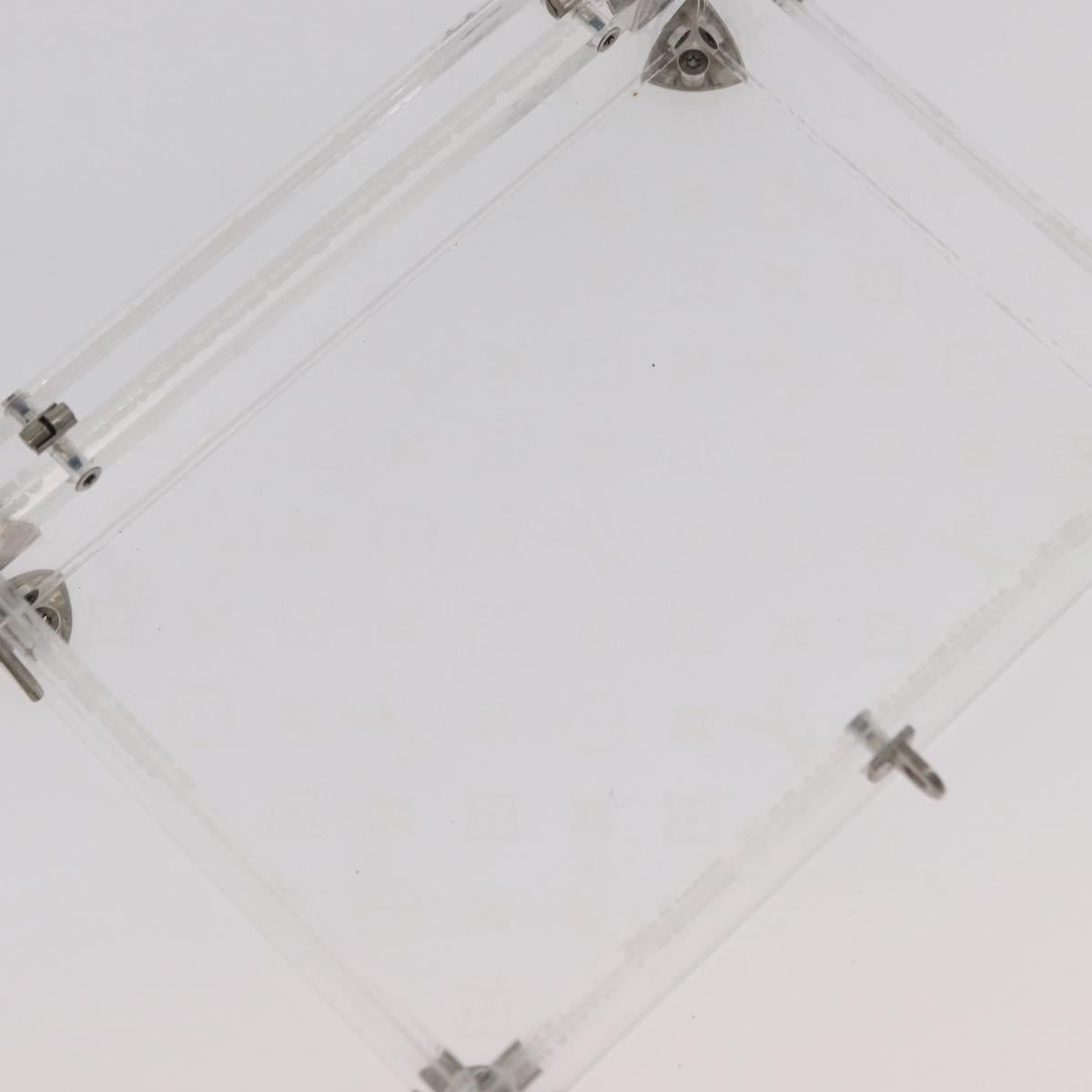 LOUIS VUITTON Monogram Love Message Mini Trunk plastic Clear M99079 Auth 176089