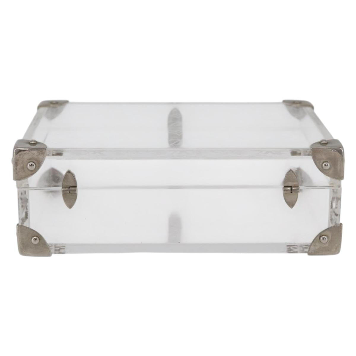 LOUIS VUITTON Monogram Love Message Mini Trunk plastic Clear M99079 Auth 176089