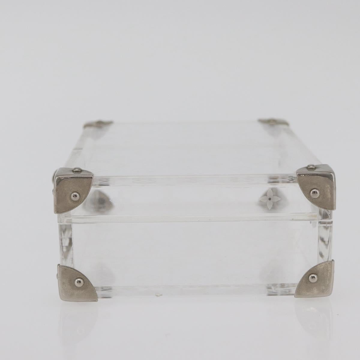 LOUIS VUITTON Monogram Love Message Mini Trunk plastic Clear M99079 Auth 176089