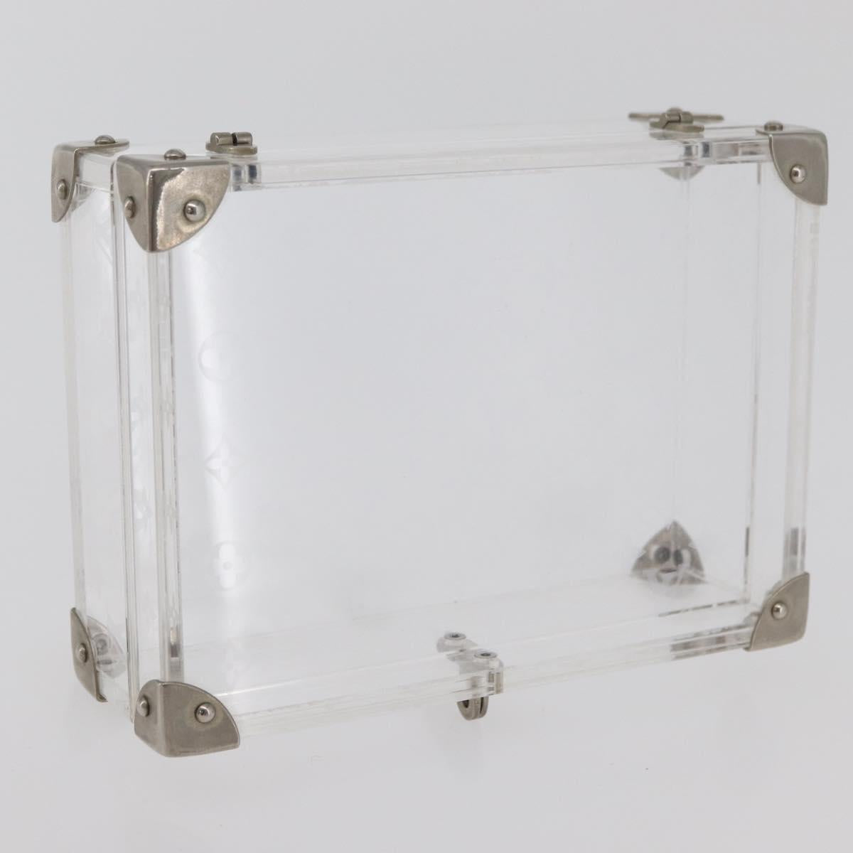LOUIS VUITTON Monogram Love Message Mini Trunk plastic Clear M99079 Auth 176089