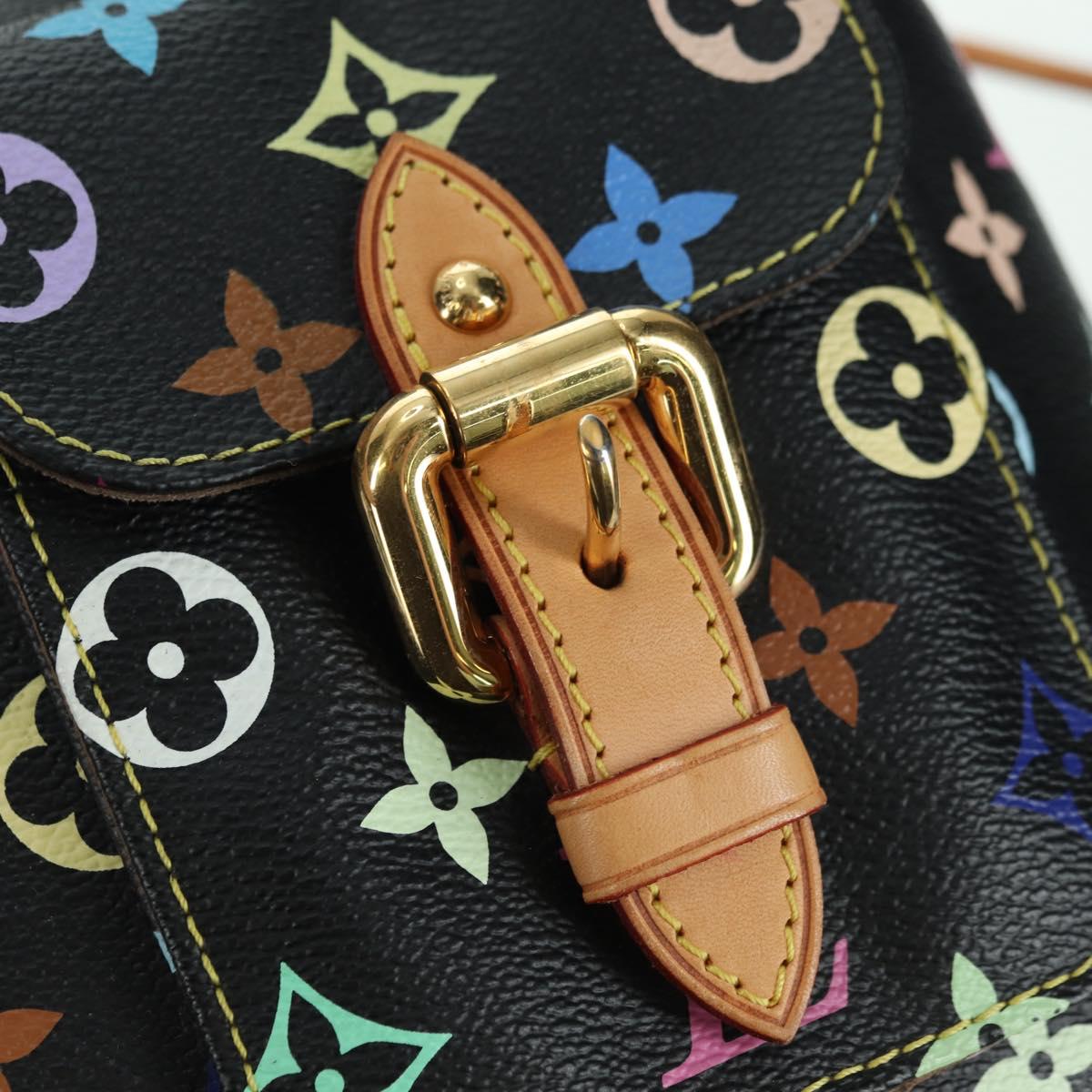LOUIS VUITTON Monogram Multicolor Petit Noe Bag Black M42230 LV Auth 176094V
