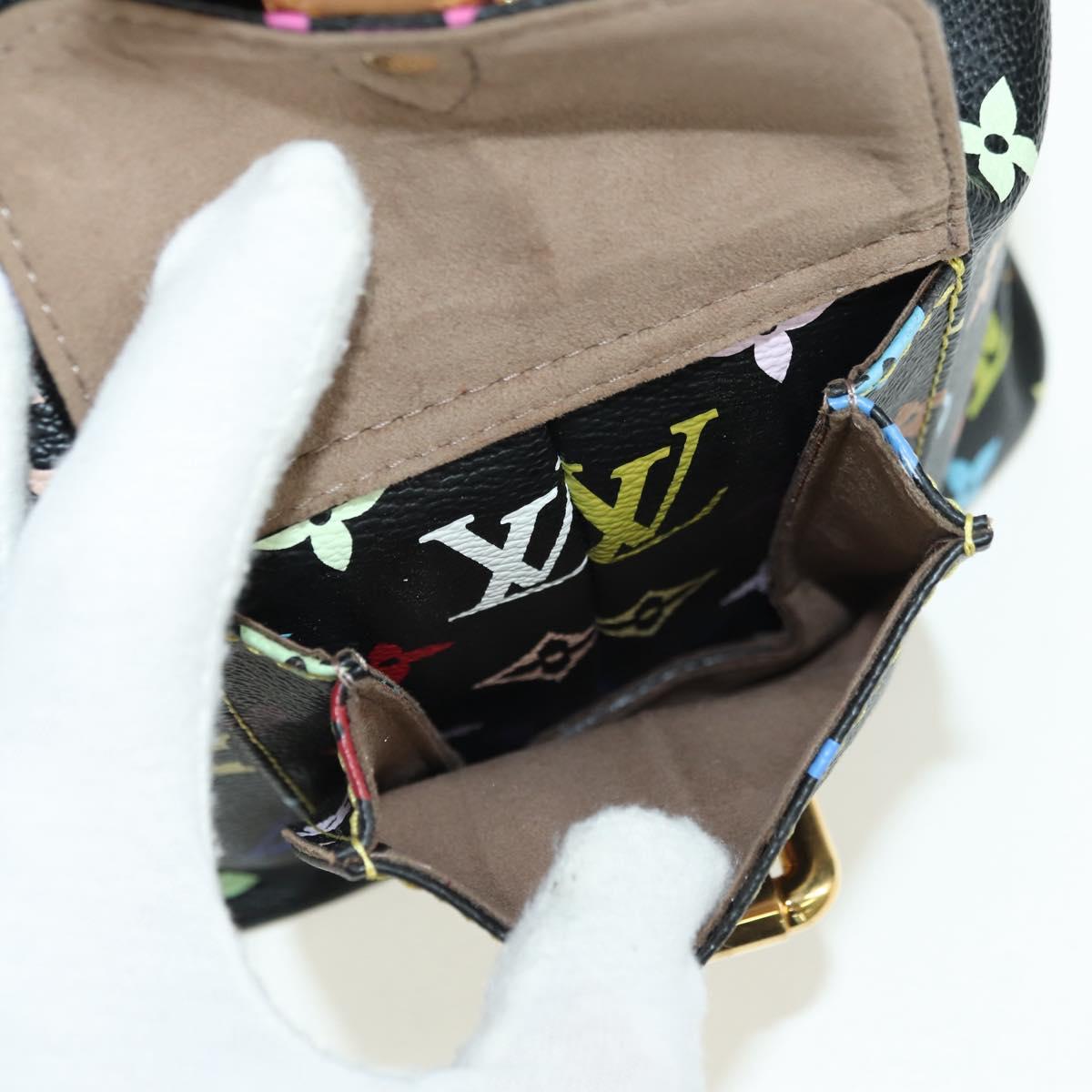 LOUIS VUITTON Monogram Multicolor Petit Noe Bag Black M42230 LV Auth 176094V