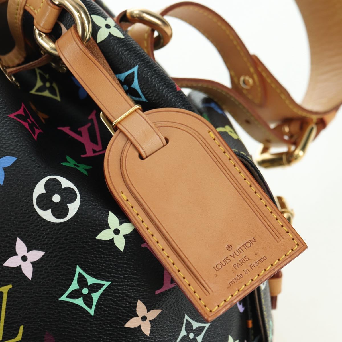 LOUIS VUITTON Monogram Multicolor Petit Noe Bag Black M42230 LV Auth 176094V