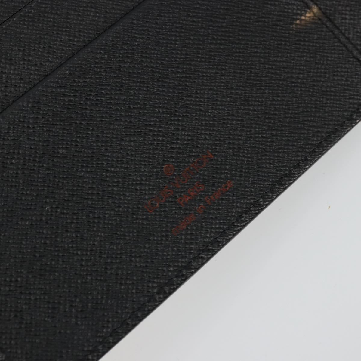 LOUIS VUITTON Epi Agenda MM Day Planner Cover Black R20042 LV Auth 176102A