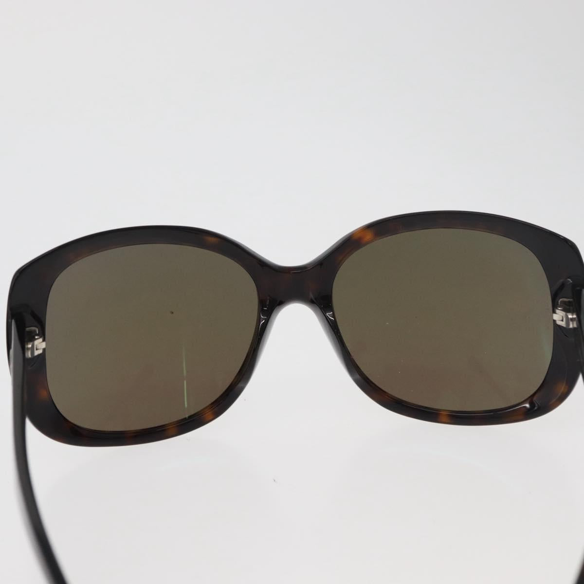 CHANEL COCO Mark Sunglasses plastic Black CC Auth 176107