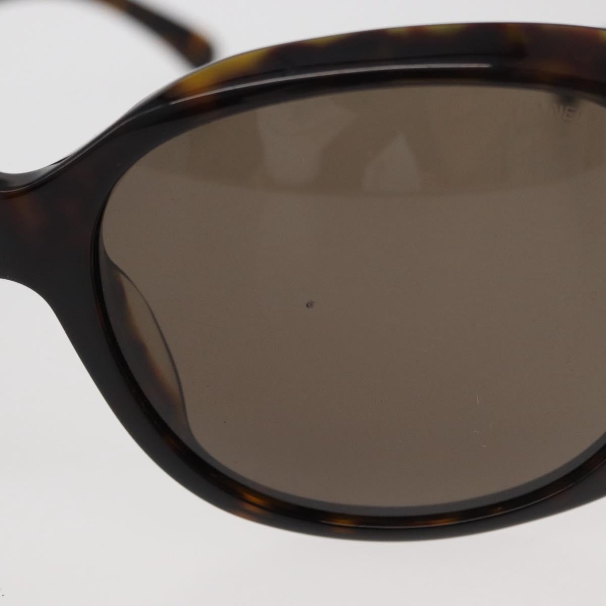 CHANEL COCO Mark Sunglasses plastic Black CC Auth 176107
