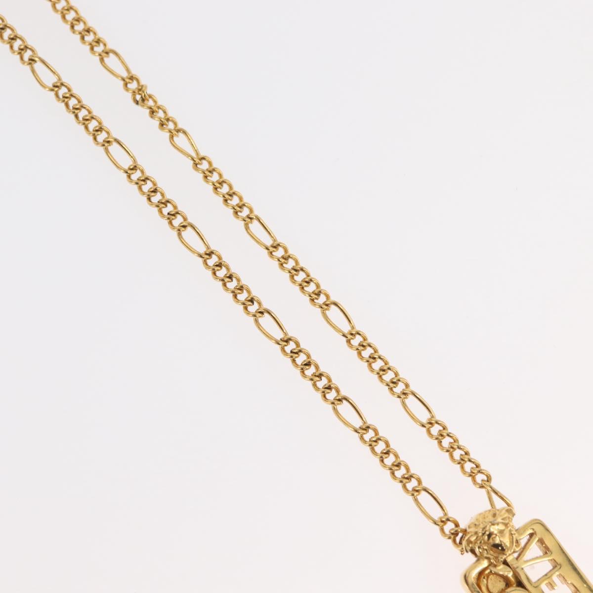 VERSACE Necklace metal Gold Tone Auth 176118A