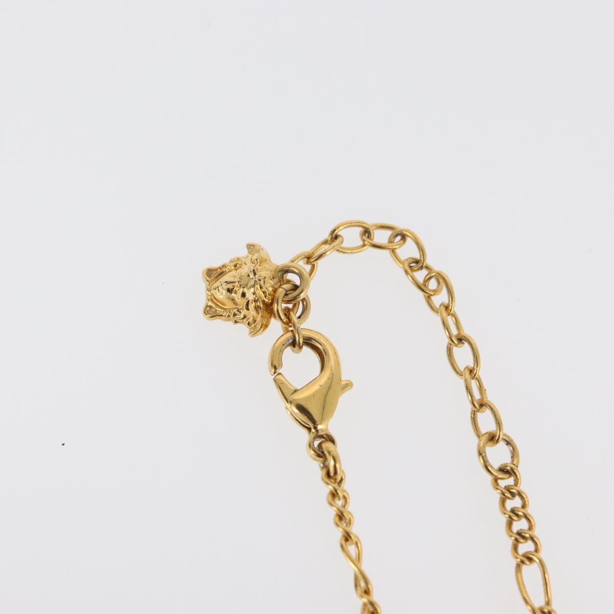 VERSACE Necklace metal Gold Tone Auth 176118A