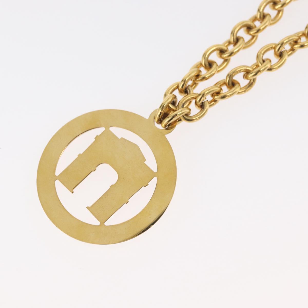 CELINE Arc de Triomphe Necklace metal Gold Tone Auth 176119A