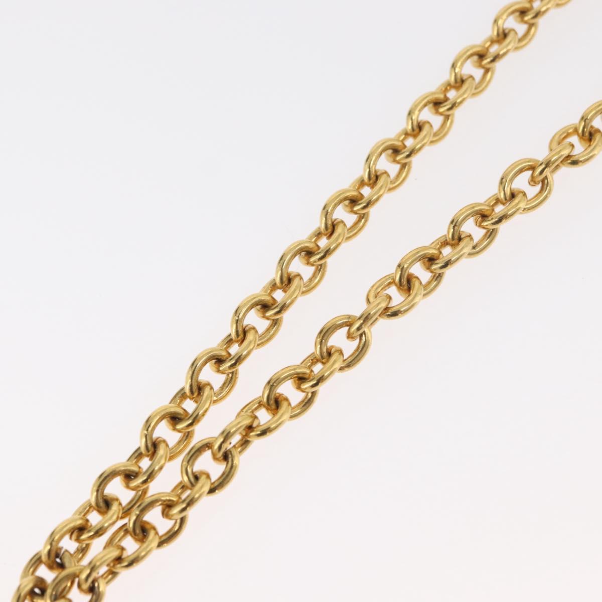 CELINE Arc de Triomphe Necklace metal Gold Tone Auth 176119A